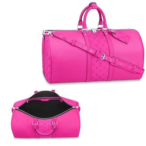 pink louis vuitton duffle bag|Louis Vuitton rolling duffle bag.